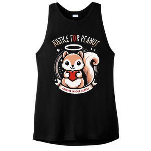 Peanut Squirrel Justice For Peanut The Squirrel Ladies PosiCharge Tri-Blend Wicking Tank