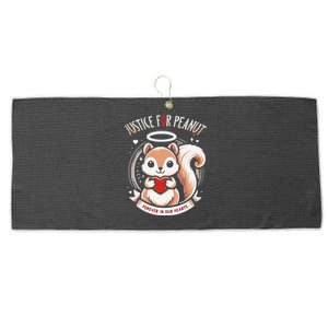 Peanut Squirrel Justice For Peanut The Squirrel Large Microfiber Waffle Golf Towel