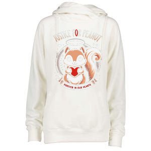 Peanut Squirrel Justice For Peanut The Squirrel Womens Funnel Neck Pullover Hood