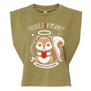 Peanut Squirrel Justice For Peanut The Squirrel Garment-Dyed Women's Muscle Tee