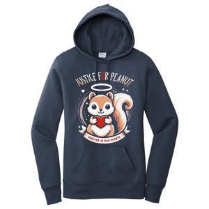 Peanut Squirrel Justice For Peanut The Squirrel Women's Pullover Hoodie