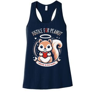 Peanut Squirrel Justice For Peanut The Squirrel Women's Racerback Tank