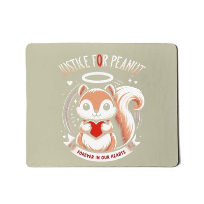 Peanut Squirrel Justice For Peanut The Squirrel Mousepad