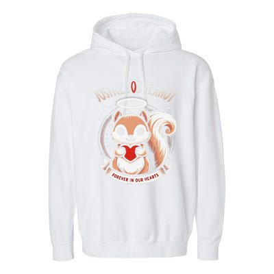 Peanut Squirrel Justice For Peanut The Squirrel Garment-Dyed Fleece Hoodie