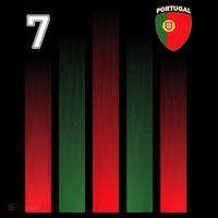 Portugal Soccer Jersey Portugal 7 Soccer Football Fan Tall T-Shirt