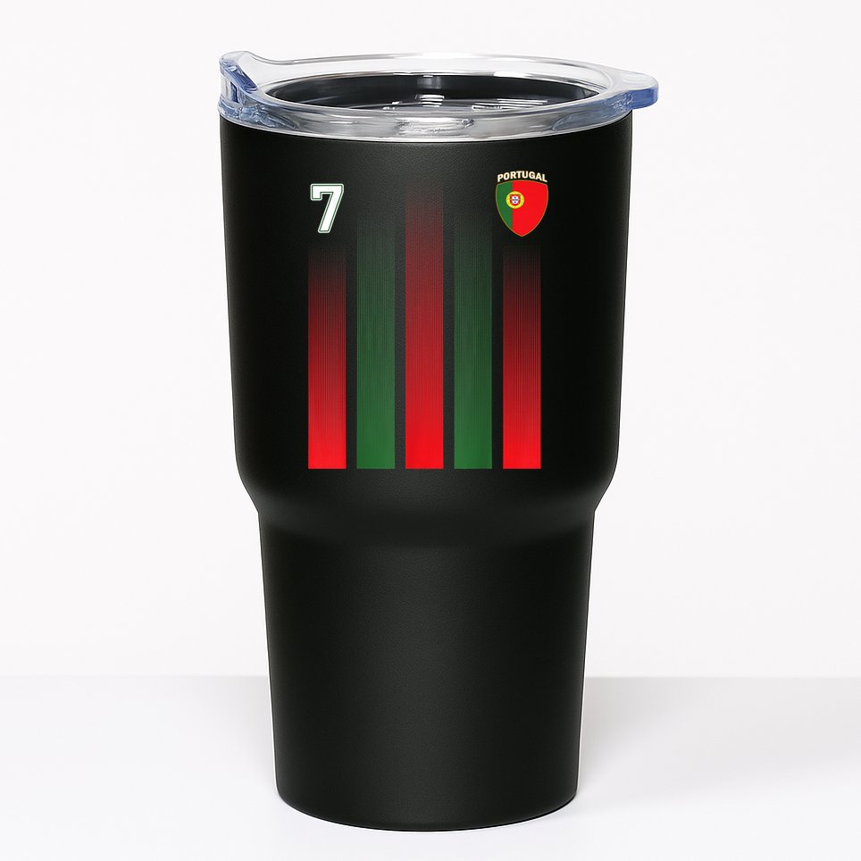 Portugal Soccer Jersey Portugal 7 Soccer Football Fan Tumbler