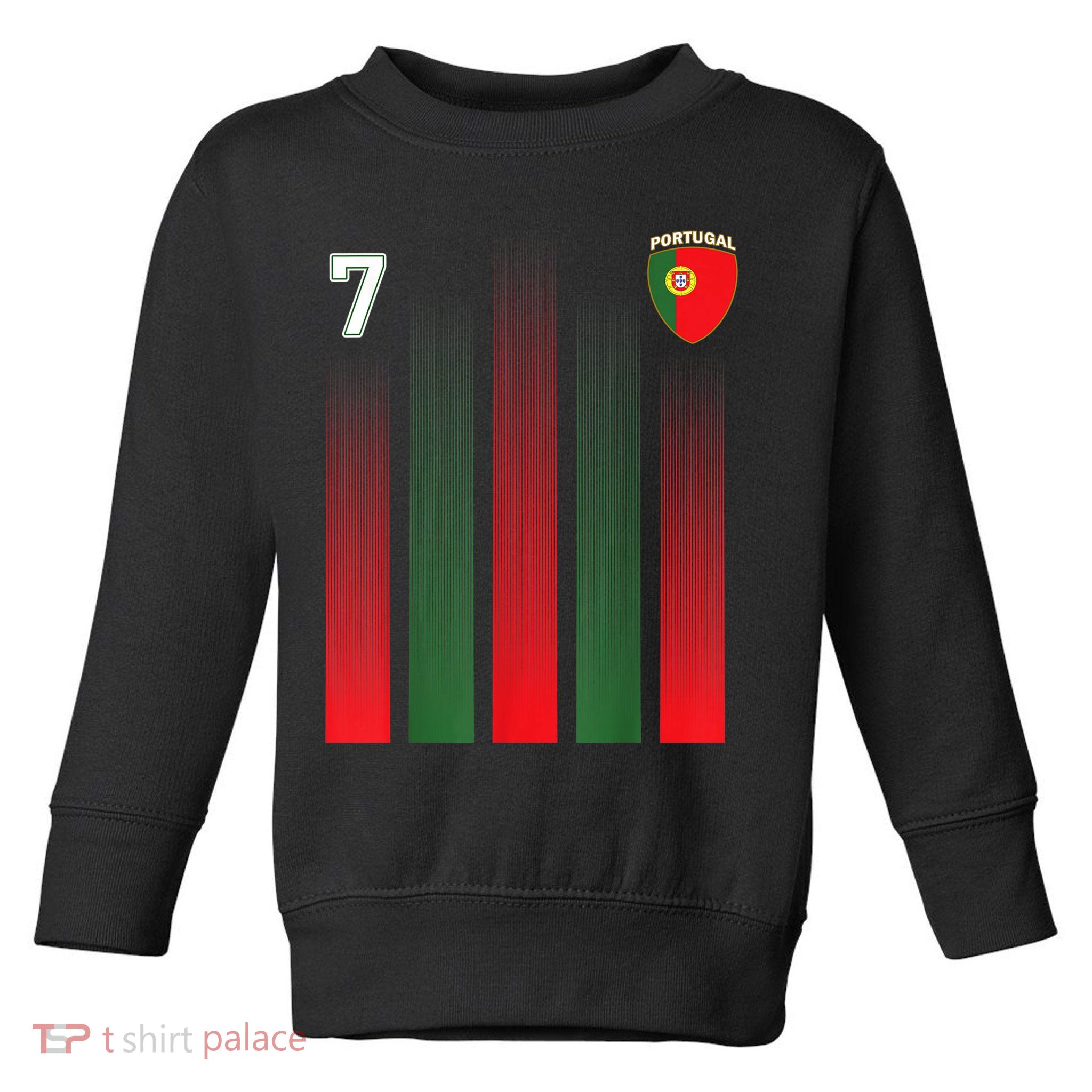Portugal Soccer Jersey Portugal 7 Soccer Football Fan Toddler Sweatshirt