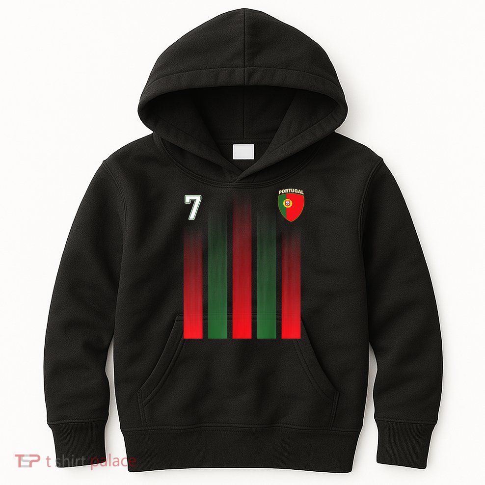 Portugal Soccer Jersey Portugal 7 Soccer Football Fan Kids Hoodie