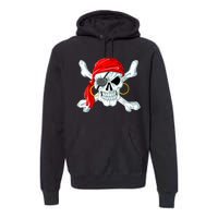 Pirate Skull Jolly And Roger Premium Hoodie