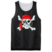 Pirate Skull Jolly And Roger Mesh Reversible Basketball Jersey Tank