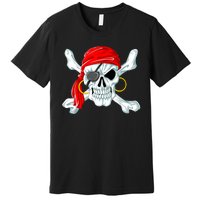 Pirate Skull Jolly And Roger Premium T-Shirt