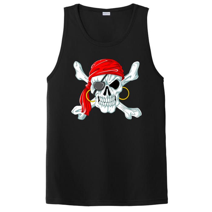 Pirate Skull Jolly And Roger PosiCharge Competitor Tank