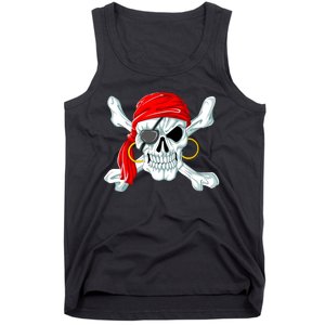 Pirate Skull Jolly And Roger Tank Top