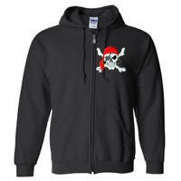 Pirate Skull Jolly And Roger Full Zip Hoodie