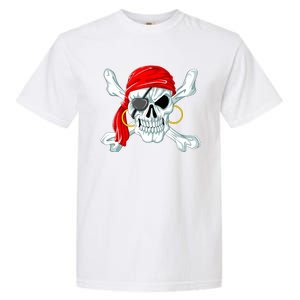 Pirate Skull Jolly And Roger Garment-Dyed Heavyweight T-Shirt