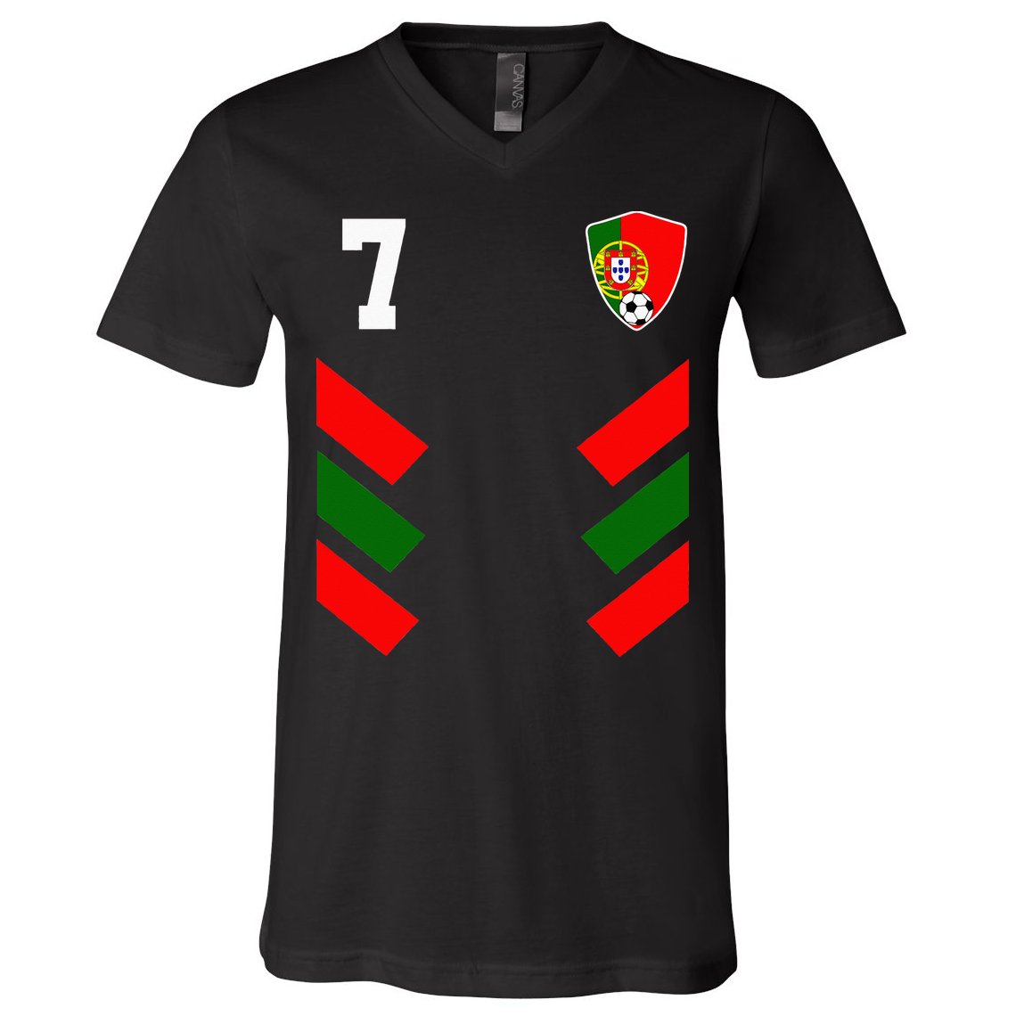 Portugal Soccer Jersey Portuguese Football Flag V-Neck T-Shirt
