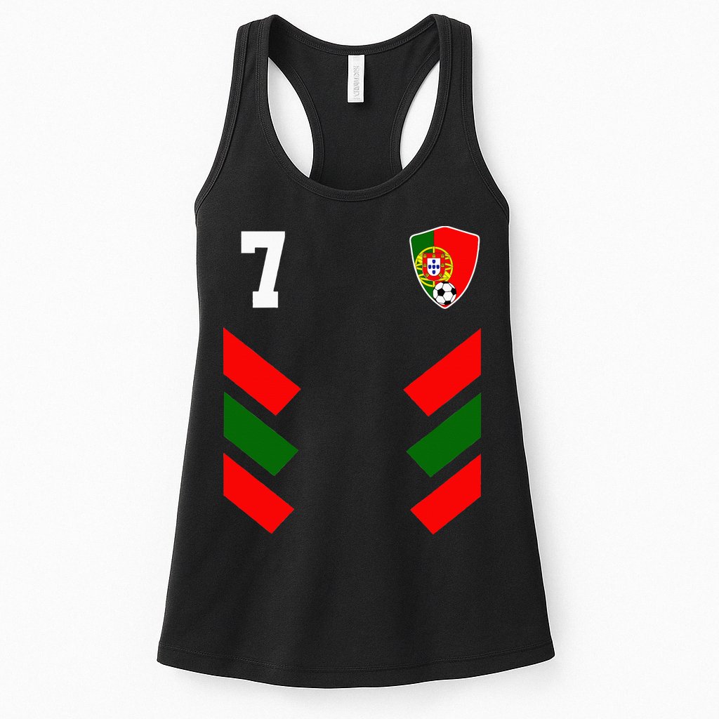 Portugal Soccer Jersey Portuguese Football Flag Womens Tank Top