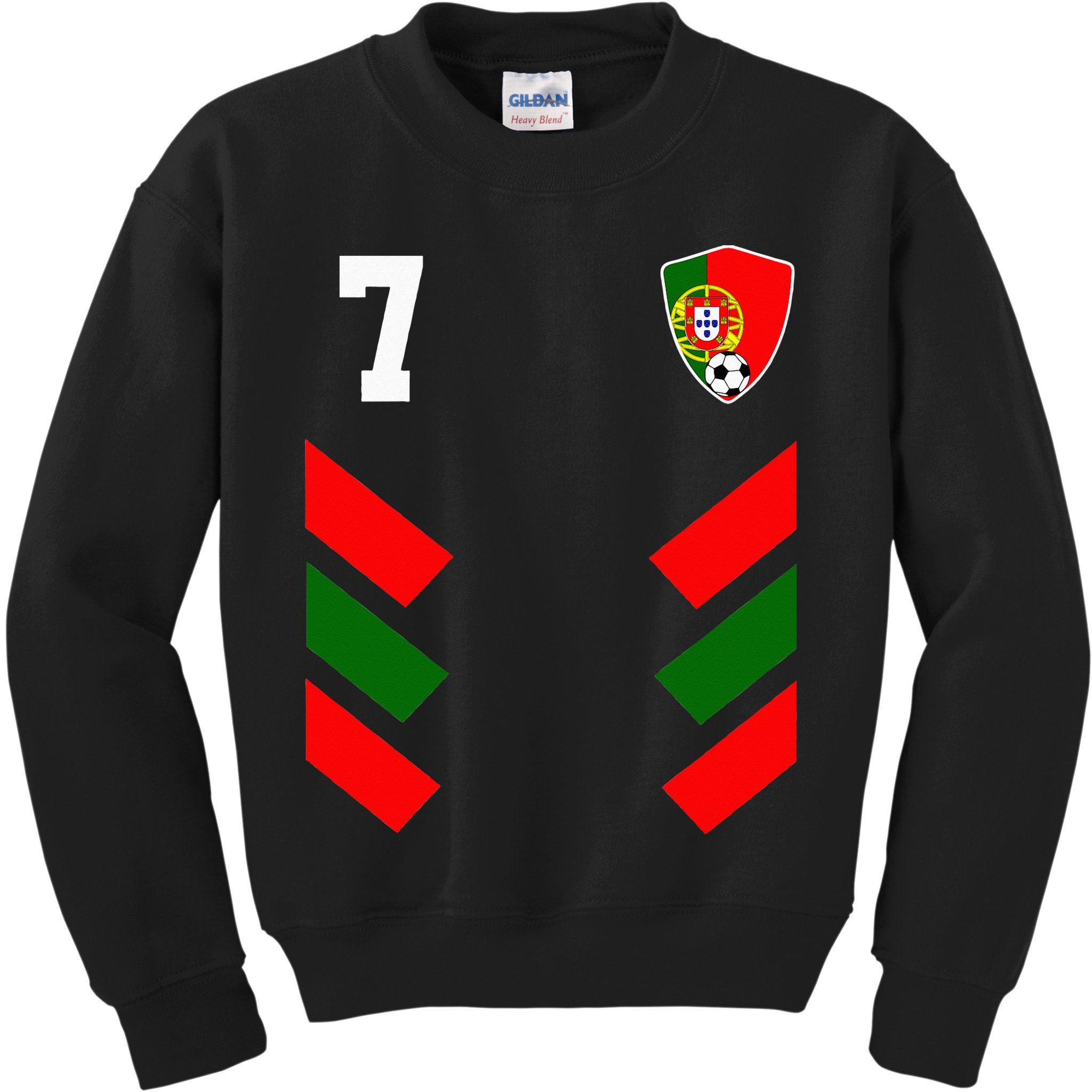 Portugal Soccer Jersey Portuguese Football Flag Kids Sweatshirt