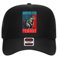 Peanut Squirrel Justice For Peanut Squirrel High Crown Mesh Back Trucker Hat