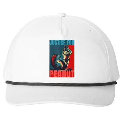 Peanut Squirrel Justice For Peanut Squirrel Snapback Five-Panel Rope Hat