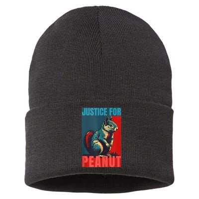 Peanut Squirrel Justice For Peanut Squirrel Sustainable Knit Beanie