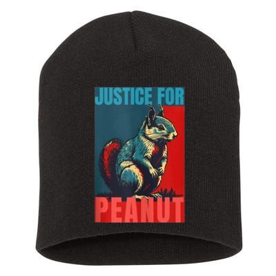 Peanut Squirrel Justice For Peanut Squirrel Short Acrylic Beanie