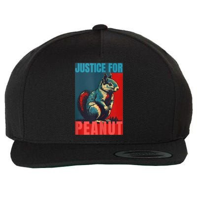 Peanut Squirrel Justice For Peanut Squirrel Wool Snapback Cap