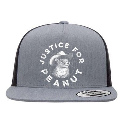 Peanut Squirrel Justice For Peanut Squirrel Flat Bill Trucker Hat