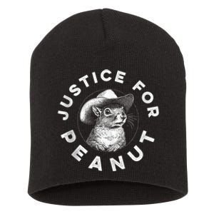 Peanut Squirrel Justice For Peanut Squirrel Short Acrylic Beanie