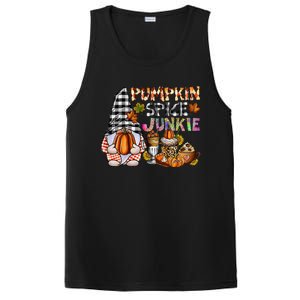 Pumpkin Spice Junkie Autumn Gnome Fall Thanksgiving Lover PosiCharge Competitor Tank