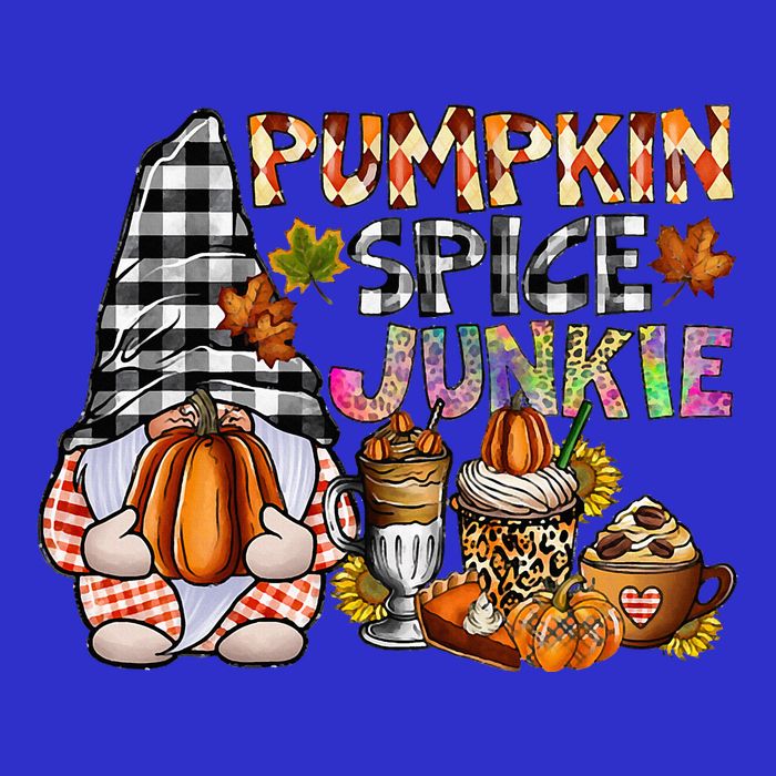 Pumpkin Spice Junkie Autumn Gnome Fall Thanksgiving Lover 16 in Basic Backpack