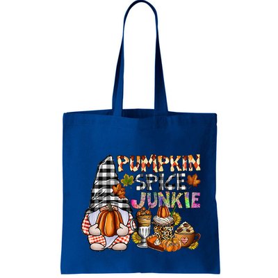 Pumpkin Spice Junkie Autumn Gnome Fall Thanksgiving Lover Bag