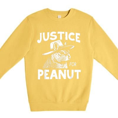 Peanut Squirrel Justice For Peanut Premium Crewneck Sweatshirt