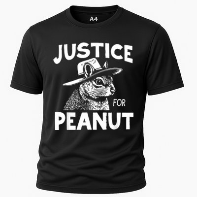 Peanut Squirrel Justice For Peanut Cooling Performance Crew T-Shirt