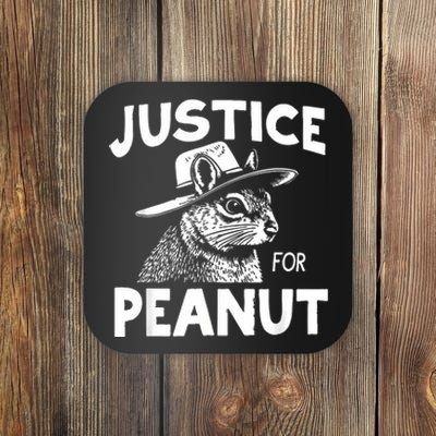 Peanut Squirrel Justice For Peanut Coaster