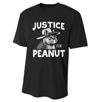 Peanut Squirrel Justice For Peanut Performance Sprint T-Shirt