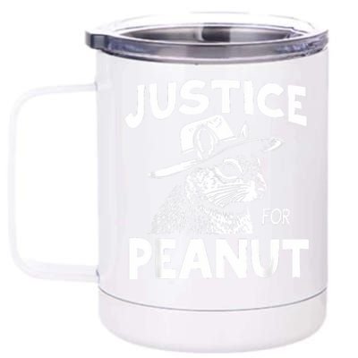 Peanut Squirrel Justice For Peanut 12 oz Stainless Steel Tumbler Cup