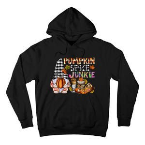 Pumpkin Spice Junkie Autumn Gnome Fall Thanksgiving Lover Tall Hoodie