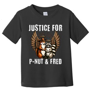 Pnut Squirrel Justice For Racoon Fred Justice For Peanut Toddler T-Shirt