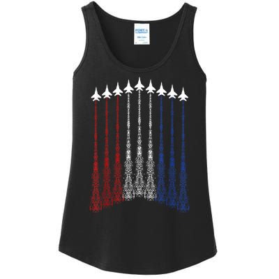 Patriotic Shirts Jet 4th Of July Usa Ladies Essential Tank