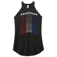 Patriotic Shirts Jet 4th Of July Usa Women's Perfect Tri Rocker Tank