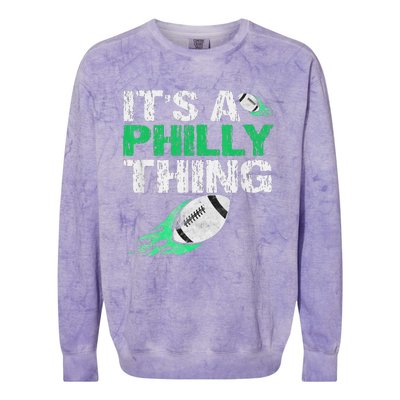 Philadelphia Soccer Jersey Original Fan Badge Colorblast Crewneck Sweatshirt