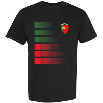 Portugal Soccer Jersey Portugal Football Fan Soccer Garment-Dyed Heavyweight T-Shirt