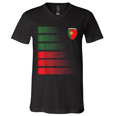 Portugal Soccer Jersey Portugal Football Fan Soccer V-Neck T-Shirt