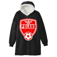 Poland Soccer Jersey Gift Poland Football Fans   Hooded Wearable Blanket