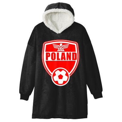 Poland Soccer Jersey Gift Poland Football Fans   Hooded Wearable Blanket