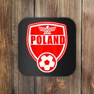 Poland Soccer Jersey Gift Poland Football Fans   Coaster