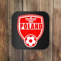 Poland Soccer Jersey Gift Poland Football Fans   Coaster