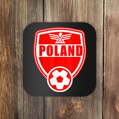 Poland Soccer Jersey Gift Poland Football Fans   Coaster