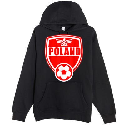 Poland Soccer Jersey Gift Poland Football Fans   Premium Pullover Hoodie